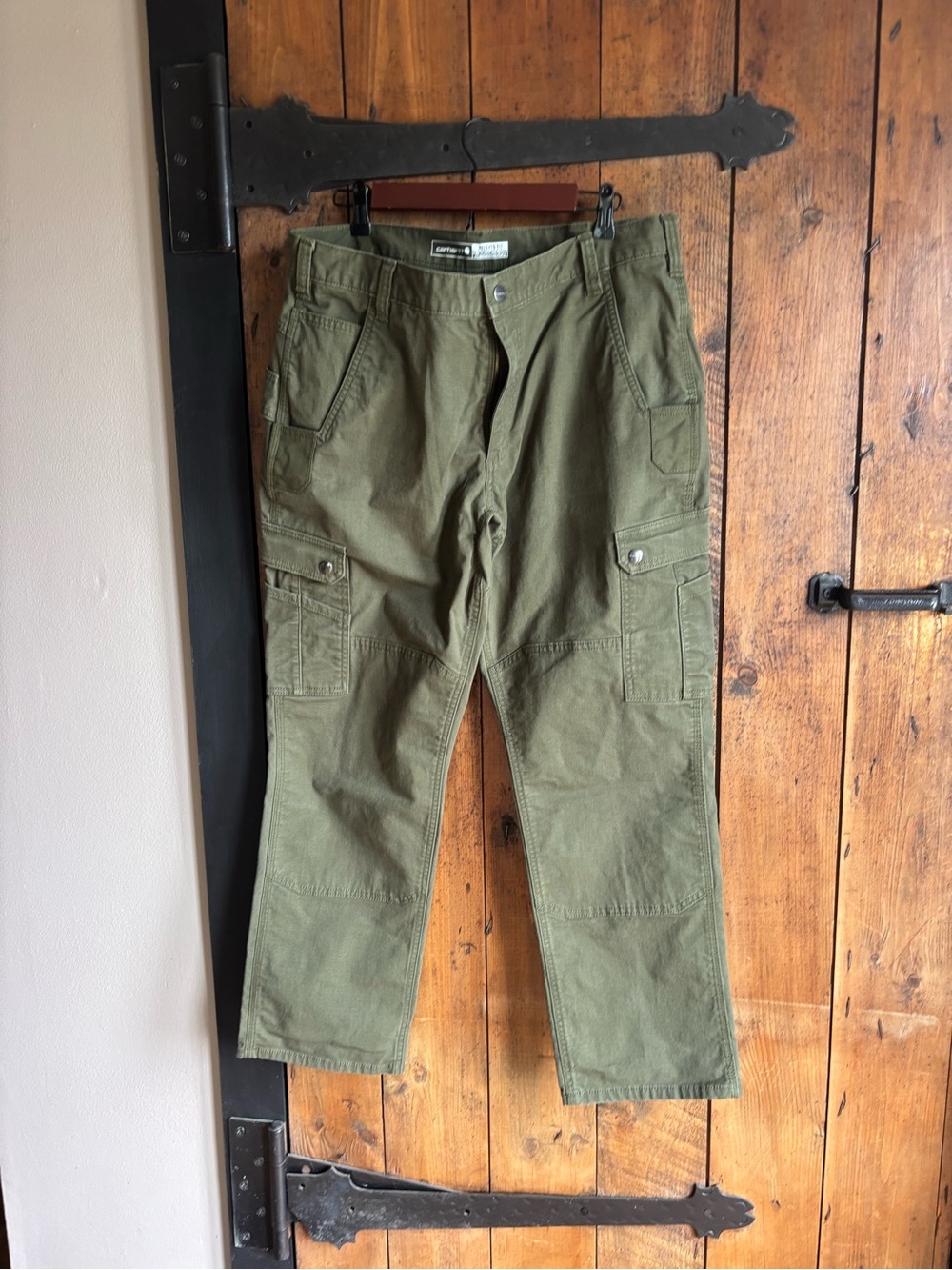 Carhartt Olive Green Cargo Pants - Workwear Utility
